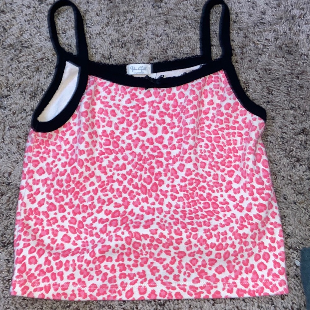 brandy melville cheetah print tank top